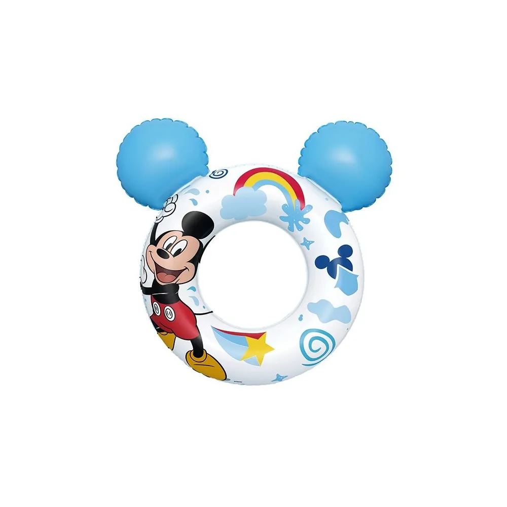 Bestway flotador Disney Mickey Mouse con orejas 74x76 cm