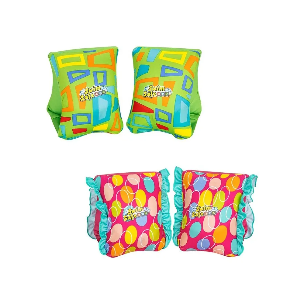 Bestway Manguitos Hinchables Textil Suave Seguridad Bebé UPF 50+ 38x14 cm