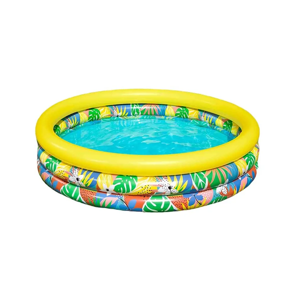 Bestway piscina hinchable infantil 3 aros floral 168x38 cm