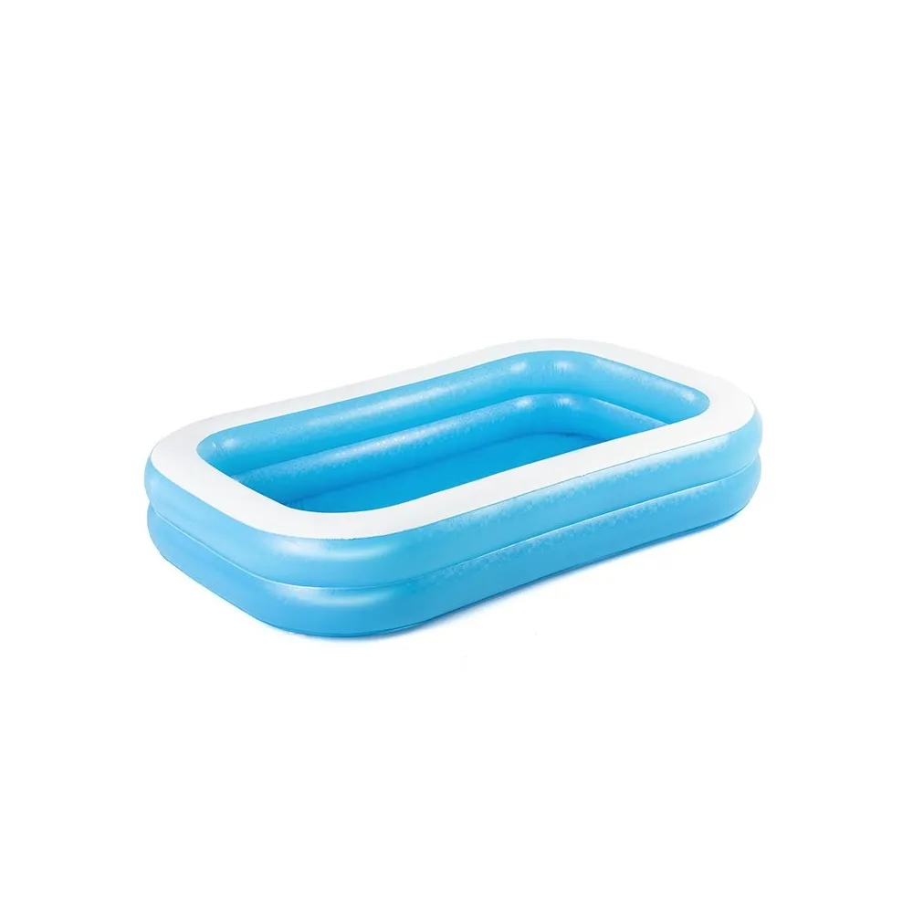 Bestway piscina hinchable 2 camaras rectangular azul 262x175x51 cm