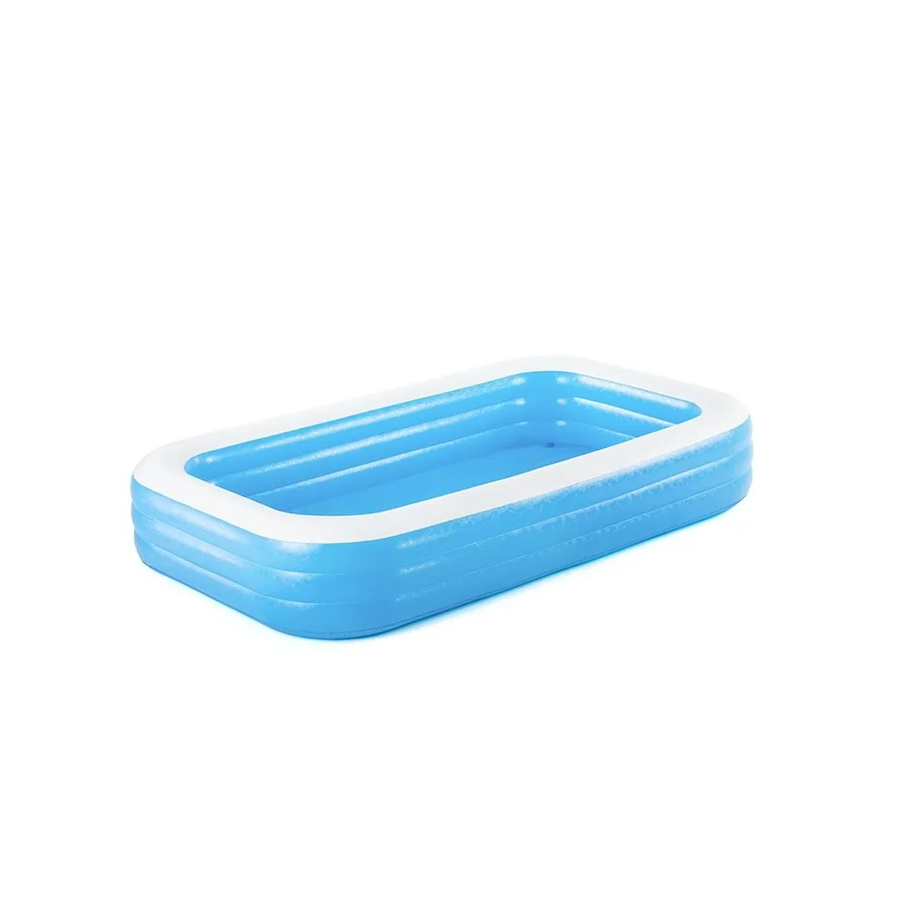 Bestway piscina hinchable 3 camaras rectangular azul 305x183x56 cm
