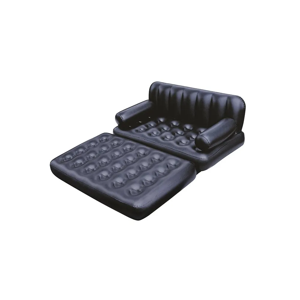 Bestway sillón hinchable 5 posiciones negro 188x152x64 cm interior
