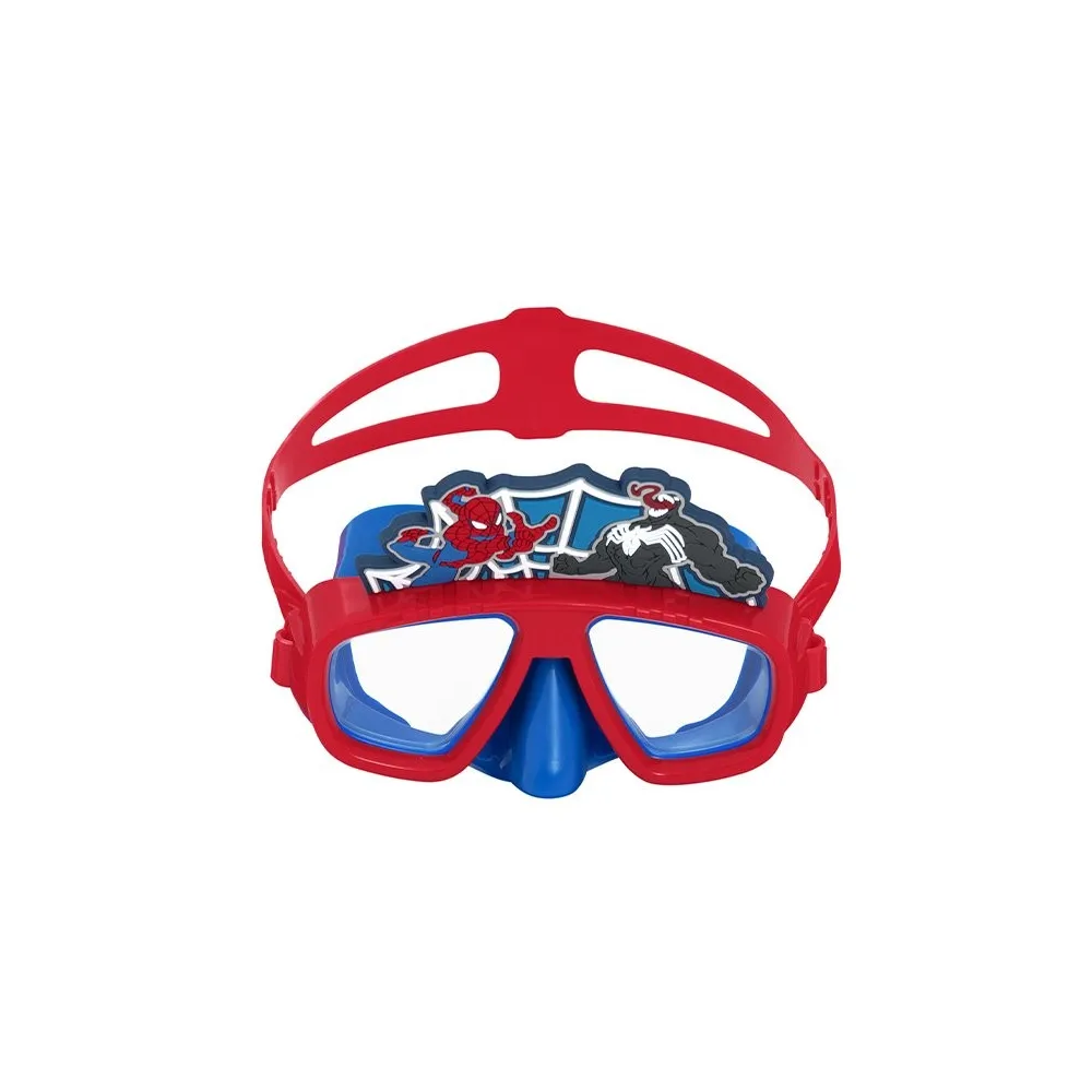 Bestway Mascara Infantil Correa Silicona Spiderman +3 Años Playa y Piscina