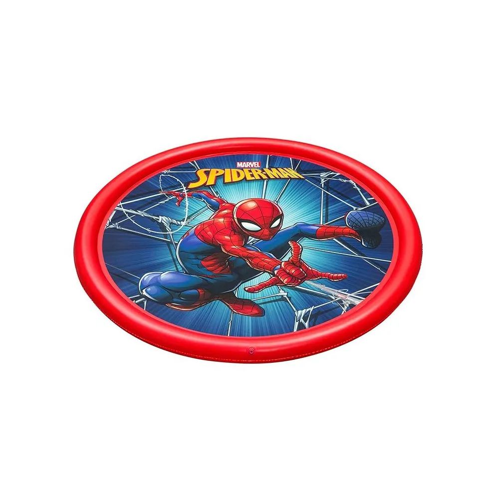 Piscina Hinchable Spiderman D165 cm con Aspersor Bestway
