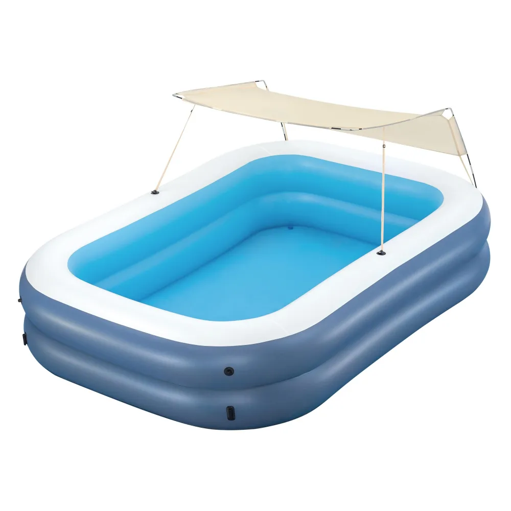 Bestway piscina hinchable rectangular con toldo 254x178x140 cm