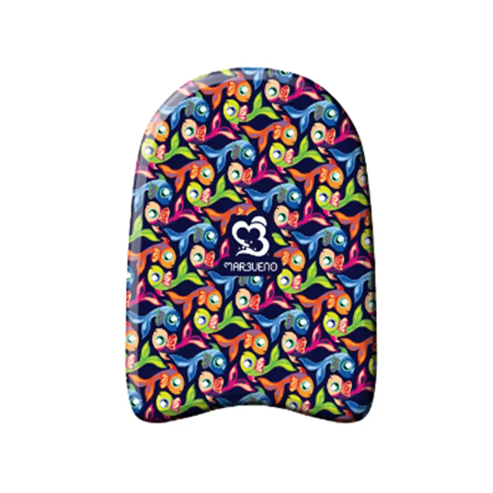 Marbueno Tabla Natacion Estampada Infantil Diseño Peces 45 cm Retractil Playa y Piscina