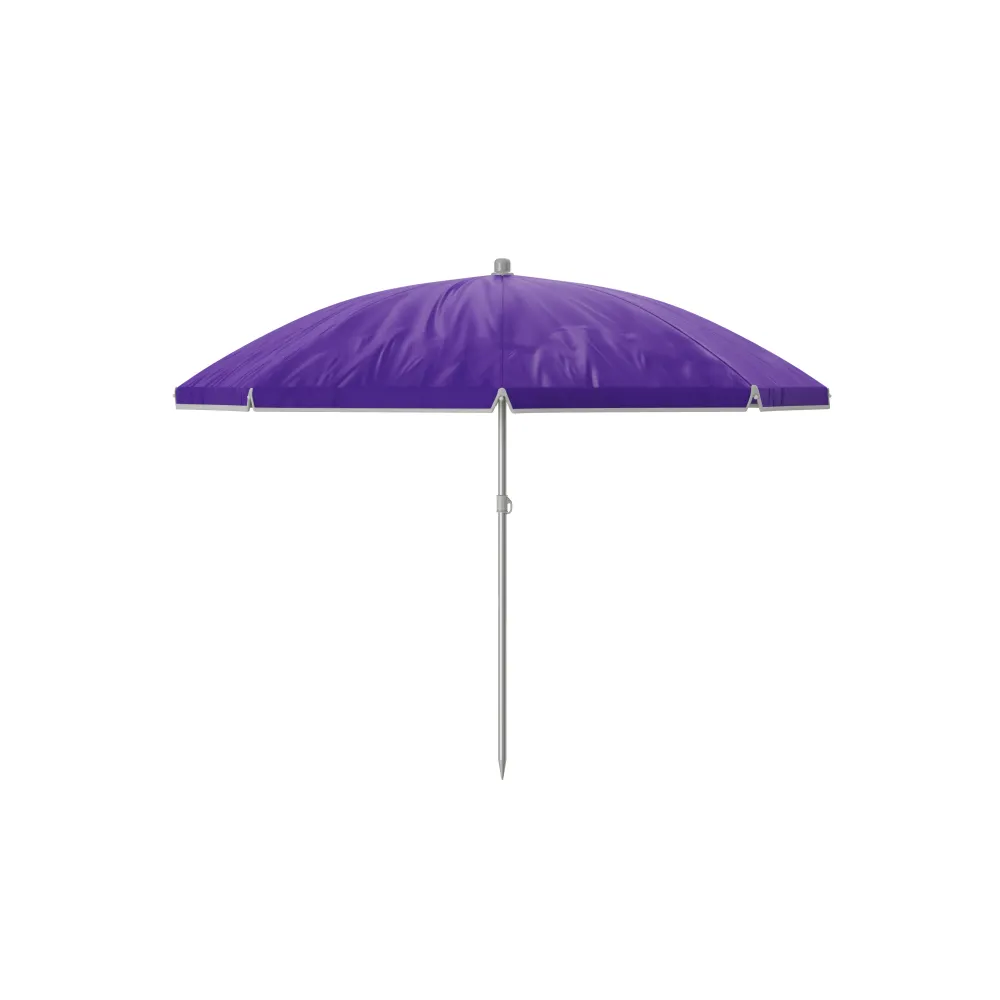 Marbueno Sombrilla Polyester Acero Con Funda Color Morado 180 cm Jardín Piscina y Playa