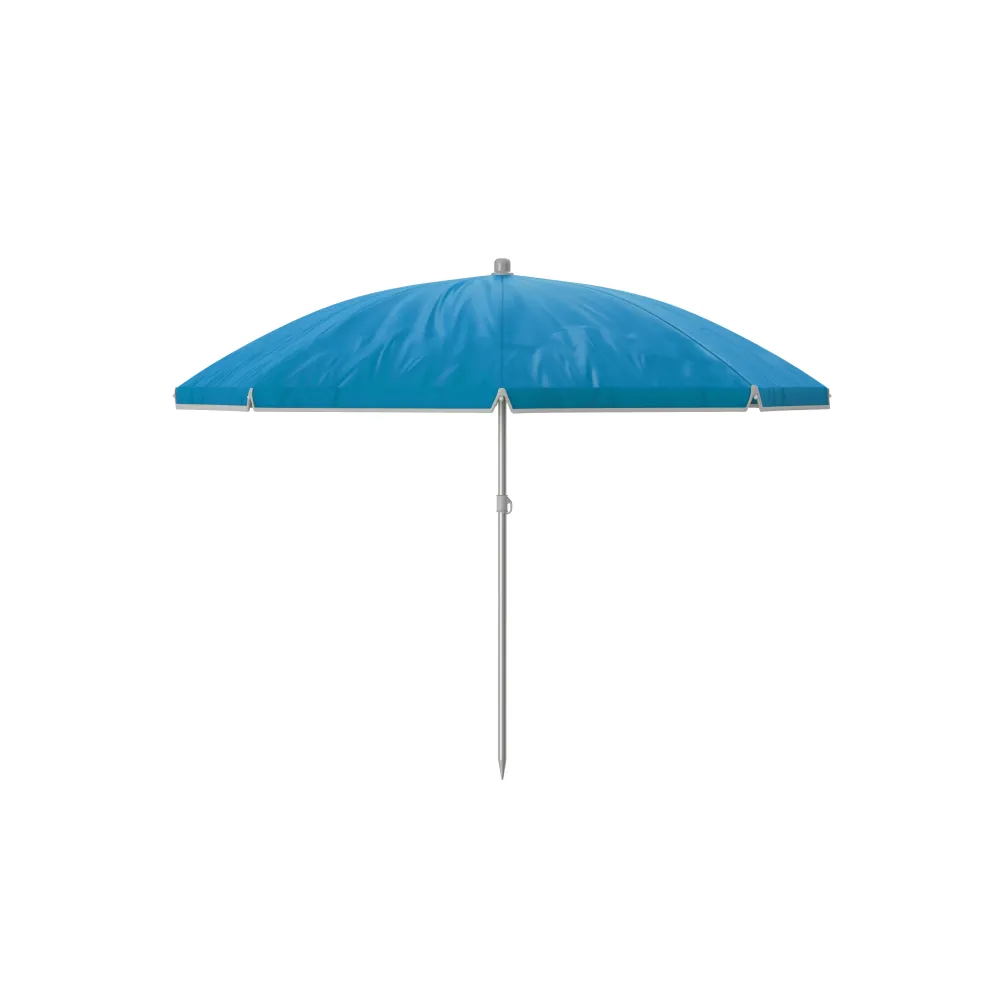 Marbueno Sombrilla Polyester Acero Con Funda Color Azul 200 cm Jardin
