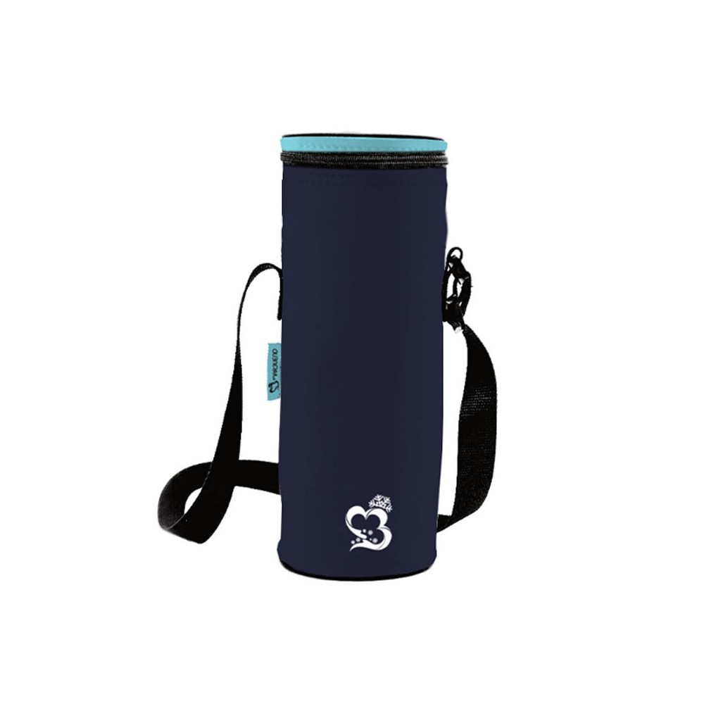 Marbueno Botellero Poliester Color Azul Oscuro 1 5L 33x10 cm Camping y Playa