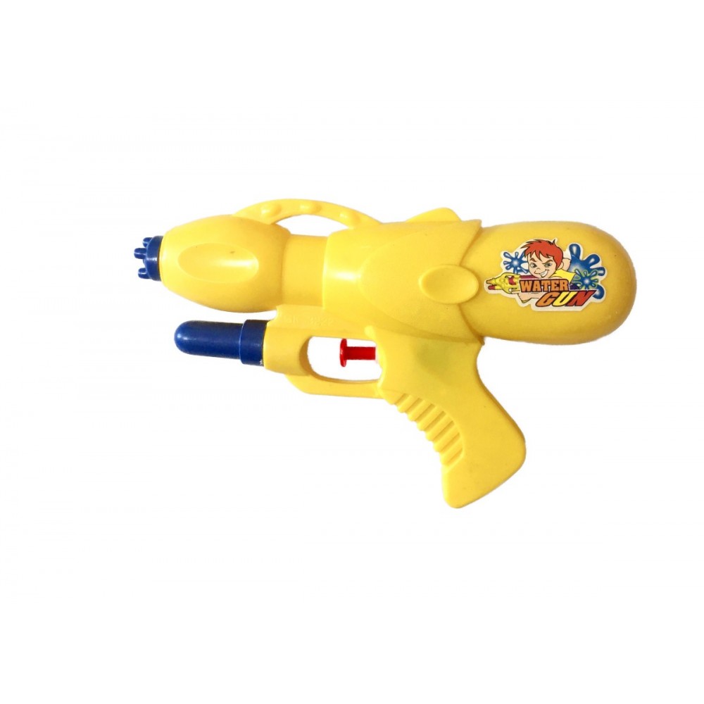 Marbueno Pistola de Agua Plástico Presión Amarillo 20x12 cm
