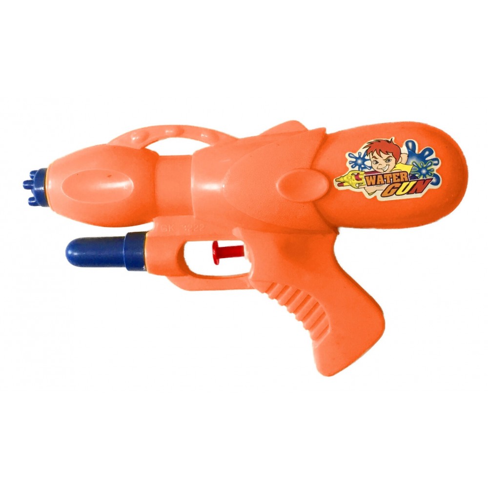 Marbueno Pistola de Agua Plástico Presión Naranja 20x12 cm
