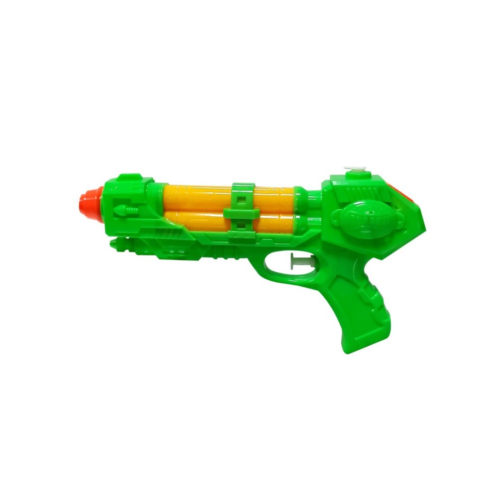 Marbueno Pistola de Agua Plástico Presión Color Verde Jardín Piscina y Playa