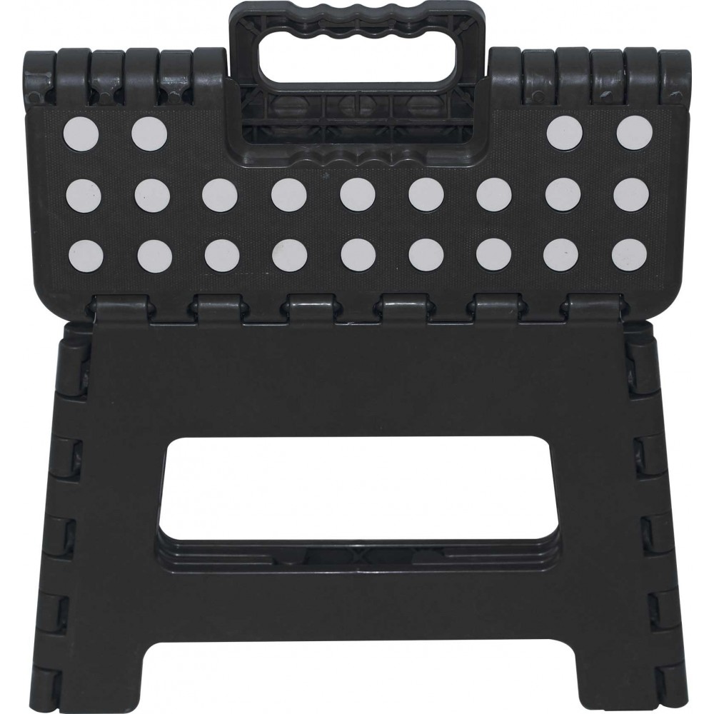 Taburete Plegable Marbueno de Plastico Color Negro 31,5x25x22 cm