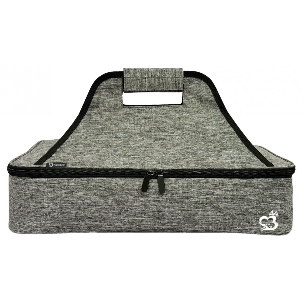 Nevera de poliéster gris 46x28x10 cm Marbueno Summer
