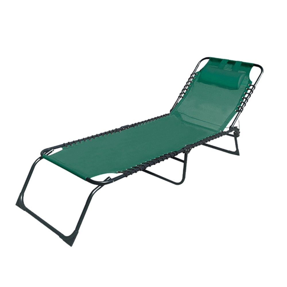 Marbueno Tumbona Plegable Acero Con Cojin Jardin y Piscina