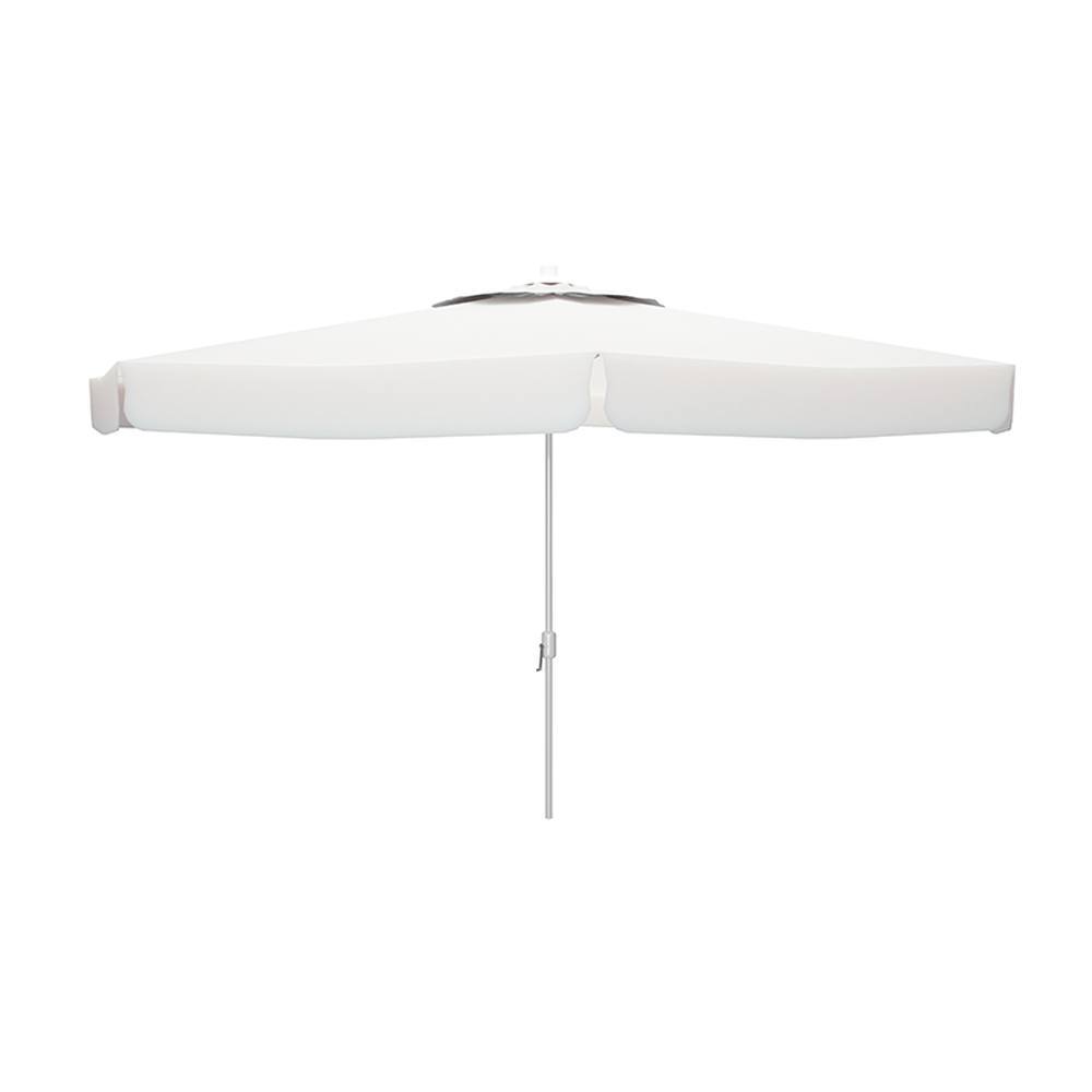 Sombrilla Aluminio D300 cm Polyester Blanca Jardín Marbueno