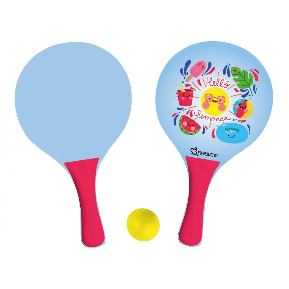 Marbueno Conjunto Palas Madera Hello Summer Infantil 33x19x05