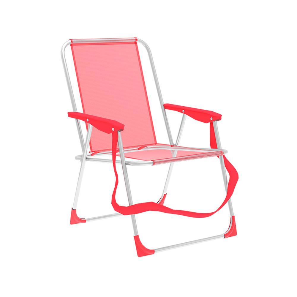 Marbueno Silla Plegable Aluminio Coral Playa y Piscina