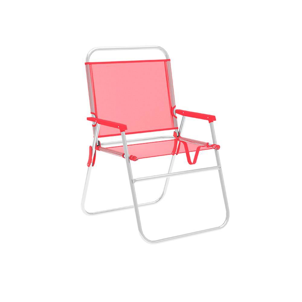 Marbueno Silla Plegable Aluminio Coral Playa y Piscina