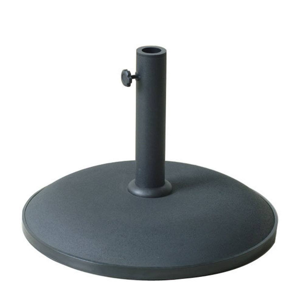 Marbueno Base Sombrilla Redonda Cemento Negro 50x37 cm