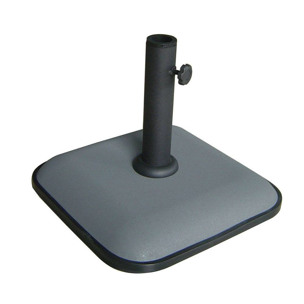 Marbueno Base Sombrilla Cuadrada Cemento 35X35X5 cm 11KG Gris