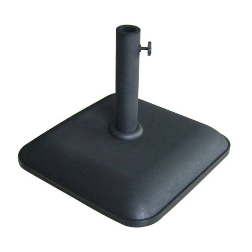 Marbueno base sombrilla cuadrada cemento 45X45X7,3 cm negro jardin