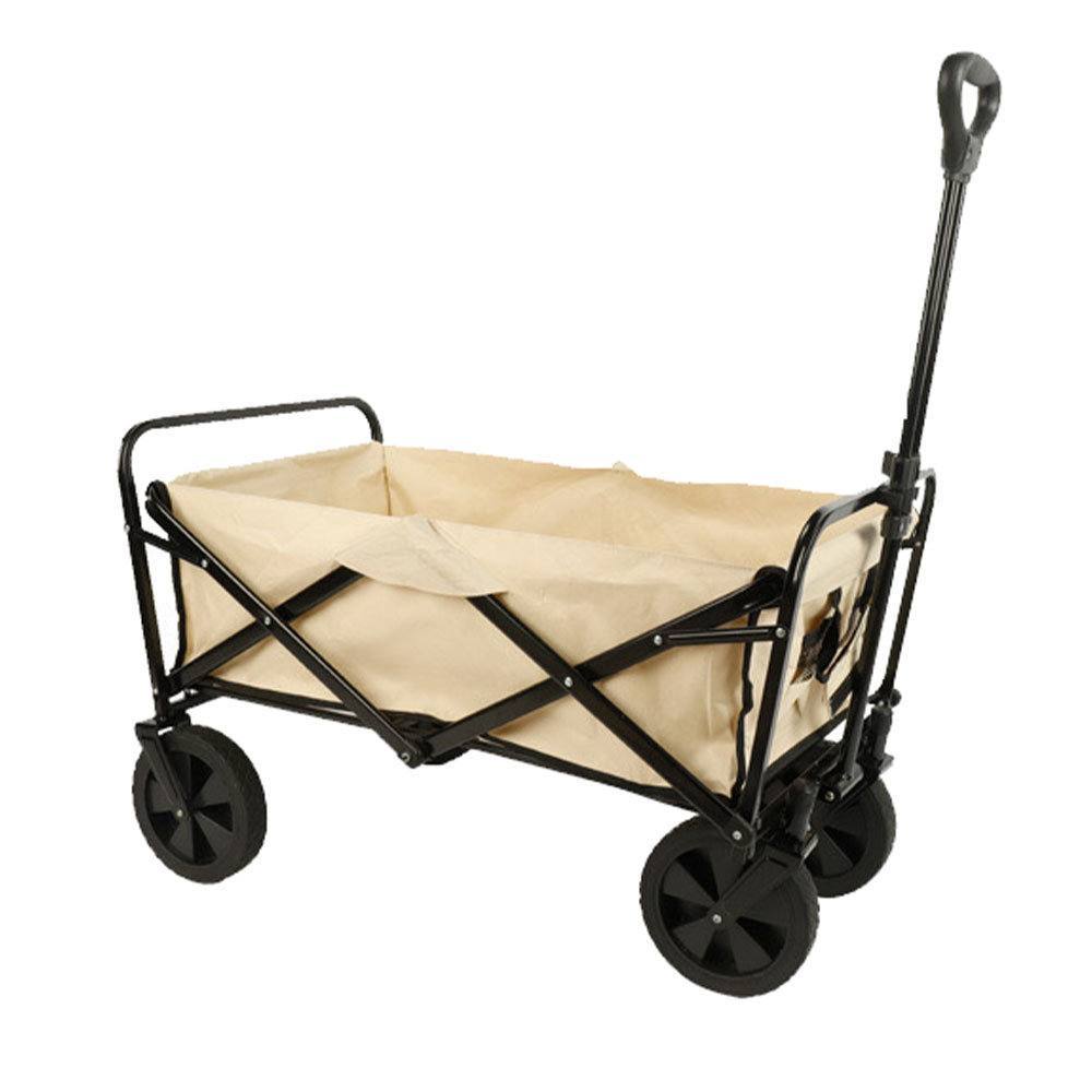 Carro Plegable Acero 150 KG Beige Playa y Camping Marbueno