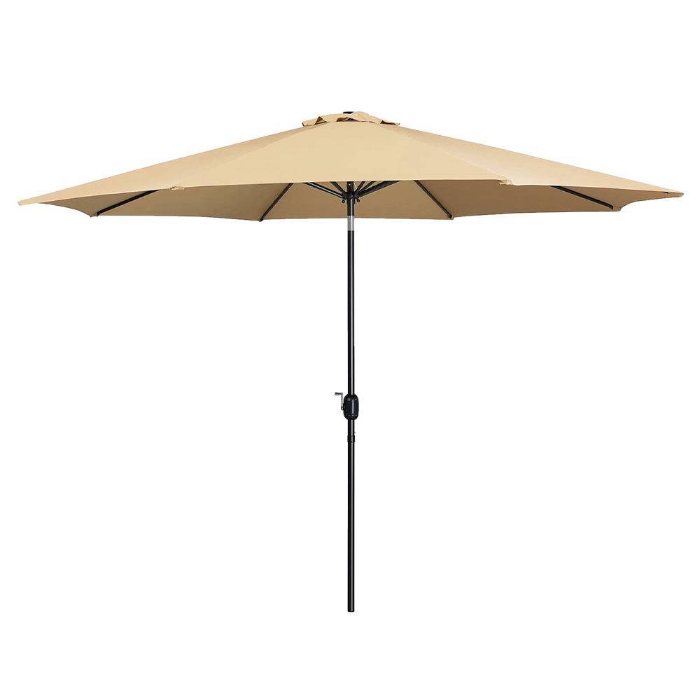 Marbueno Sombrilla Acero 8 Varillas D300 cm Polyester Marrón