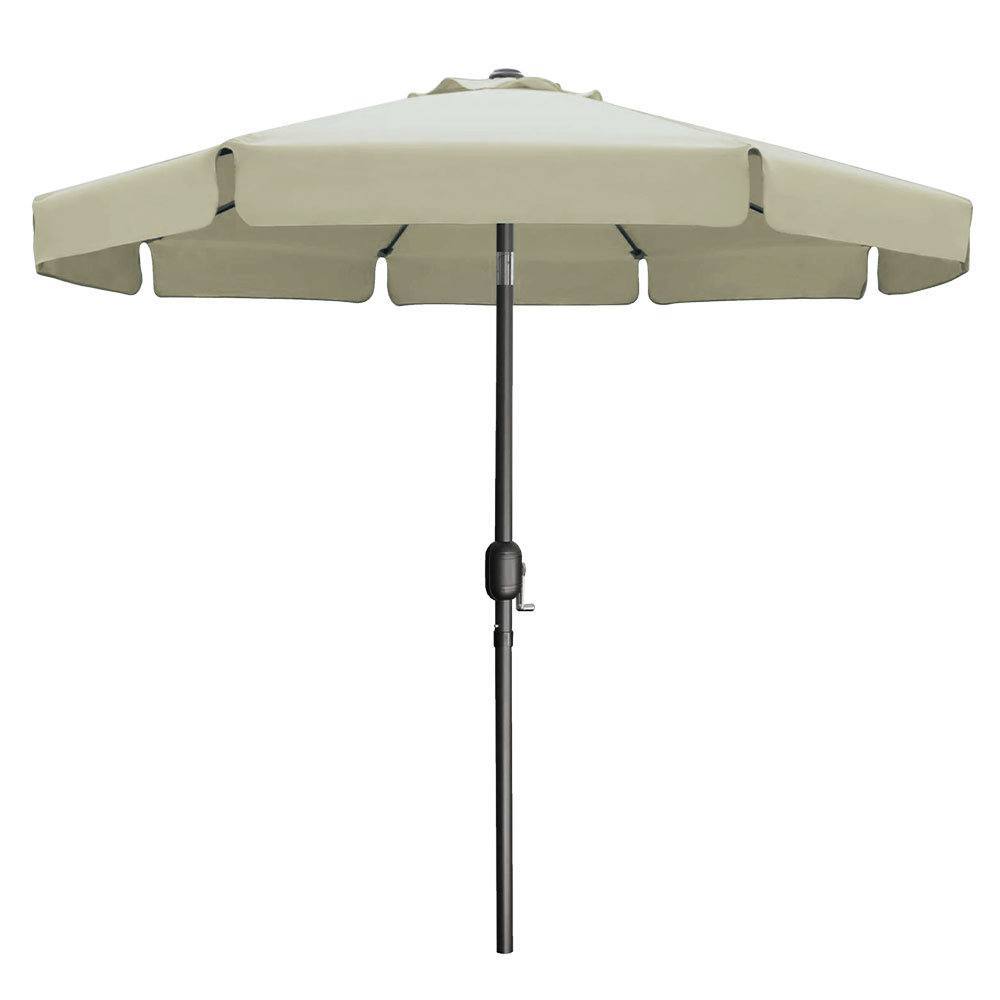 Sombrilla de Acero 270 cm Beige para Jardin Marbueno Summer