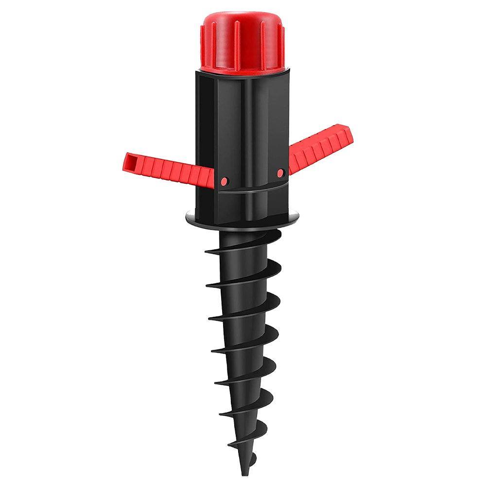 Marbueno Pincho Parasol Plastico Negro 37x6x6 cm Playa y Jardin