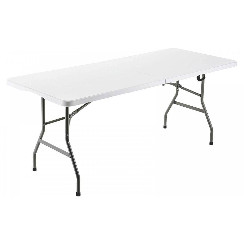 Mesa Plegable Resina Acero 4-6 Personas 152X70X74 cm Marbueno