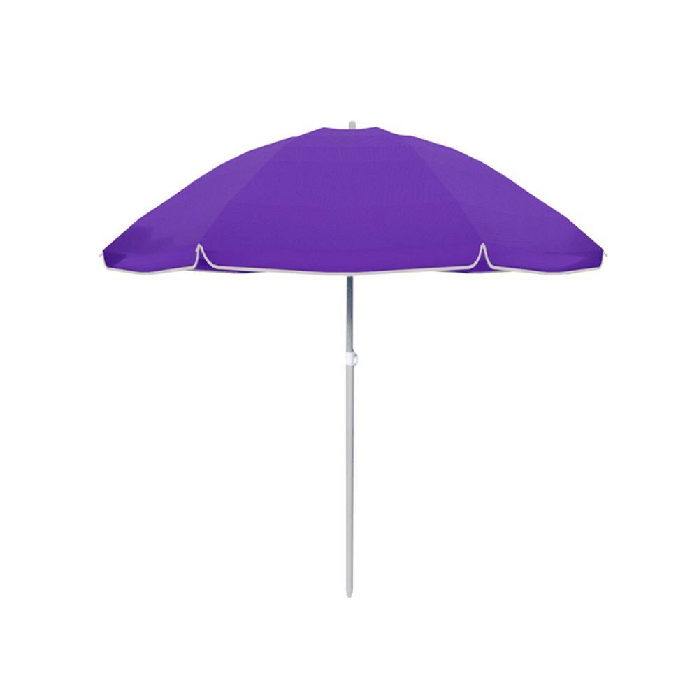 Sombrilla Nylon Acero Con Funda Color Morado 140 cm Jardin Piscina y Playa MARBUENO SUMMER
