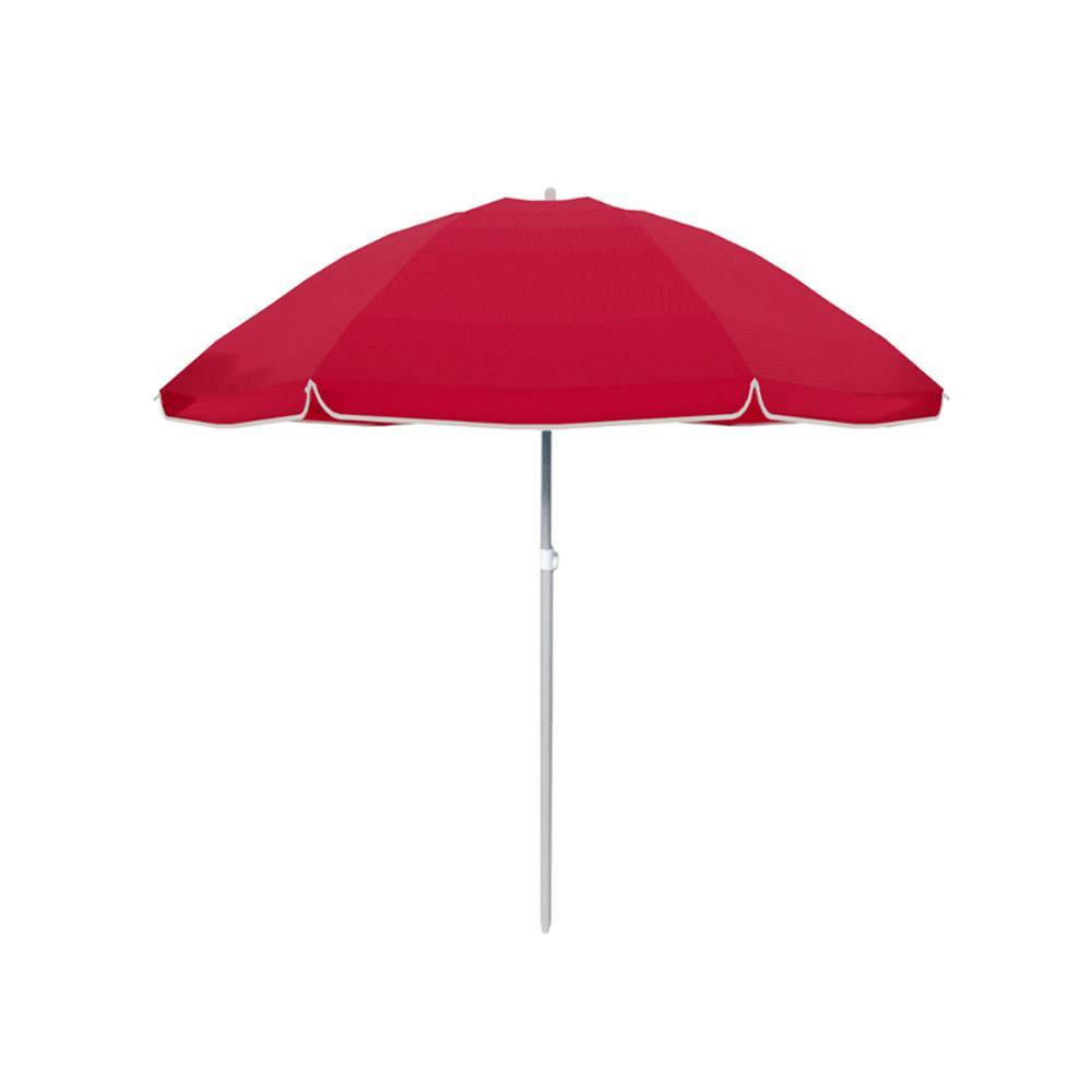 Sombrilla Nylon Acero Con Funda Color Rojo 140 cm Marbueno
