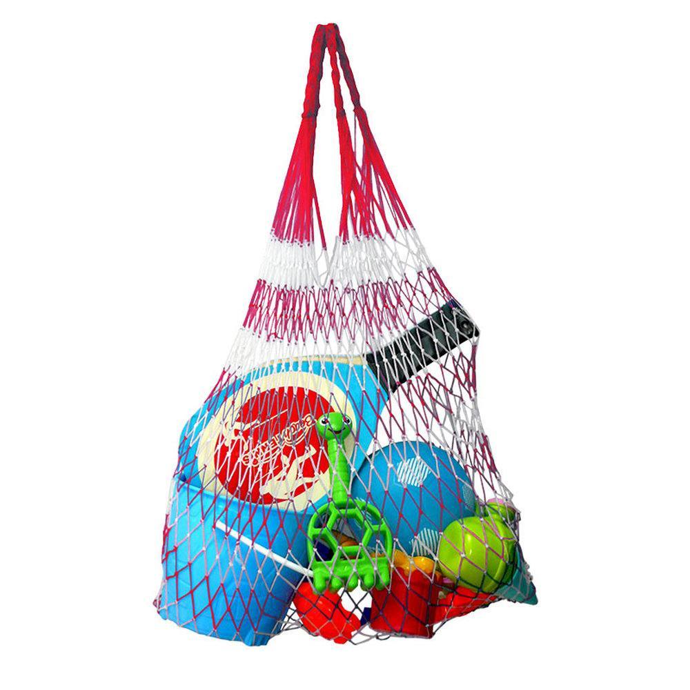 Marbueno Bolsa de Red XL Fibra Sintetica Color Rojo 100x65x1 cm