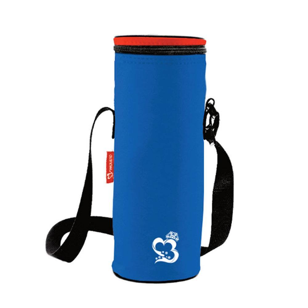 Marbueno Botellero Poliester Neon Color Azul 1,5L Camping y Playa