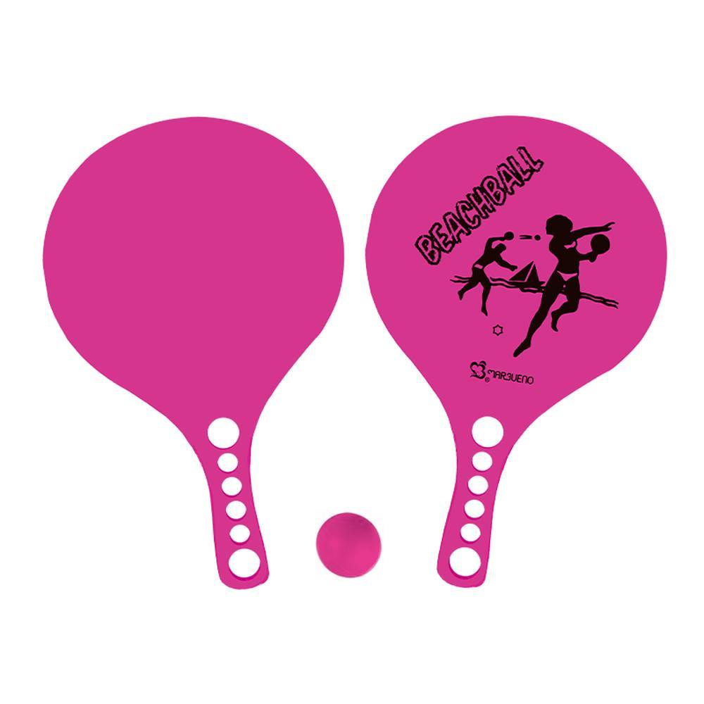 Marbueno Conjunto Palas Color Rosa Plastico Beachball 36x22x04 cm