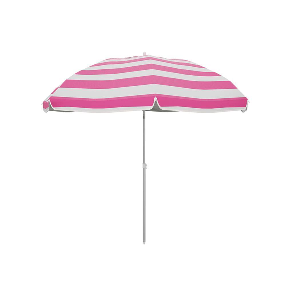 Marbueno Sombrilla Polyester Aluminio Con Funda Rosa 200 cm