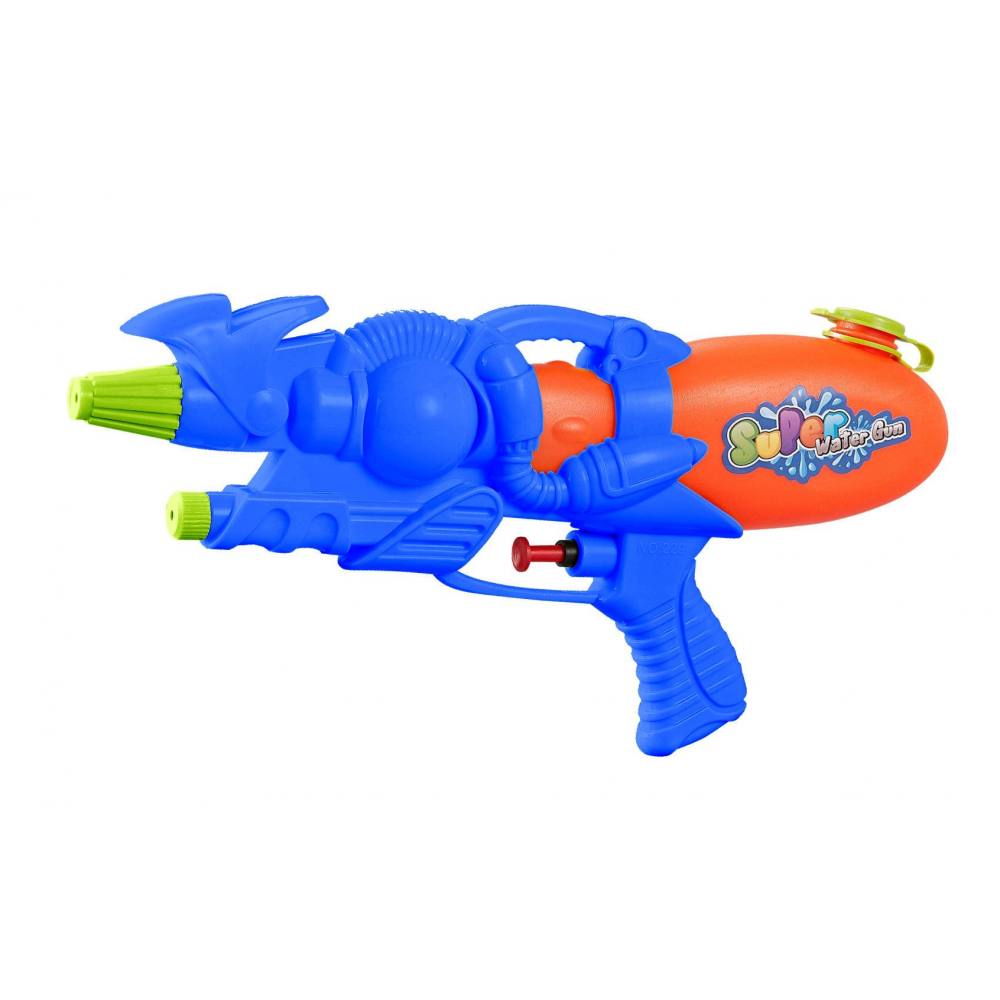 Marbueno pistola de agua plastico presion color azul 29x14 cm