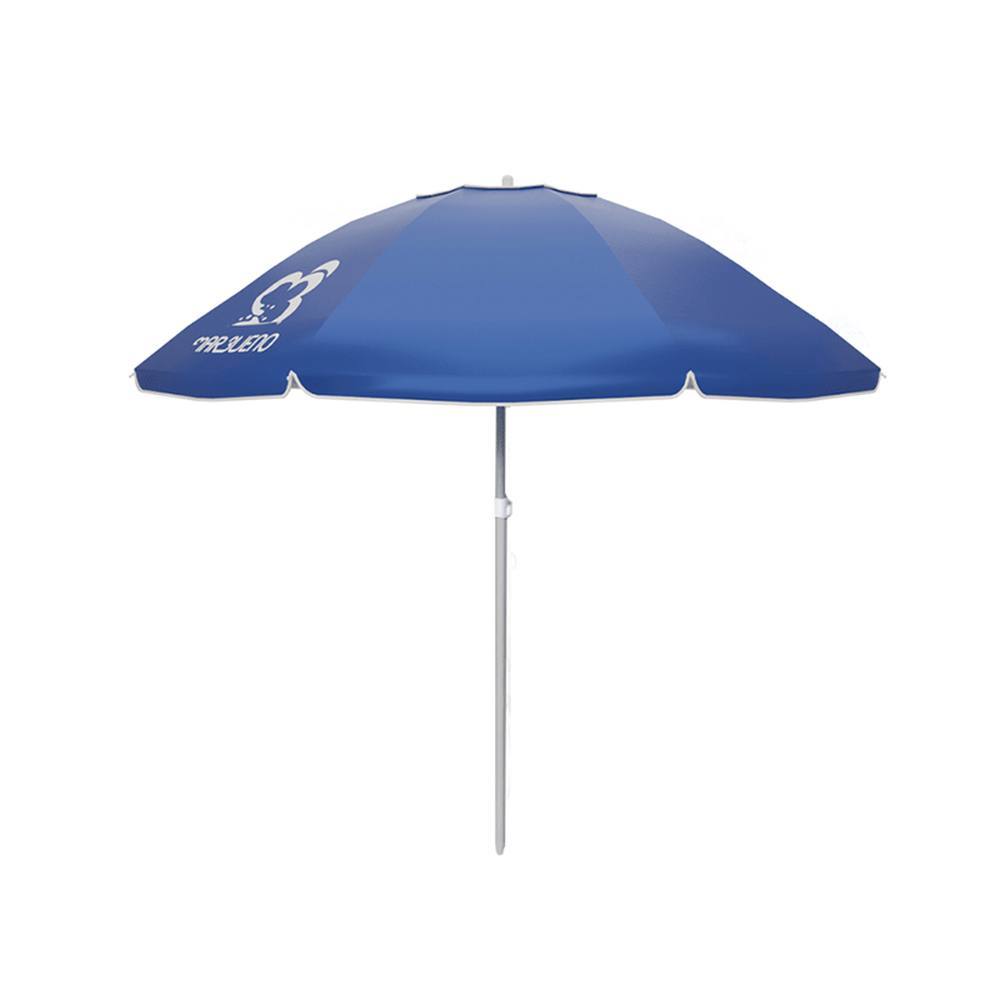 Marbueno Summer Sombrilla Nylon Aluminio Color Azul Oscuro 160 cm Jardin Piscina y Playa