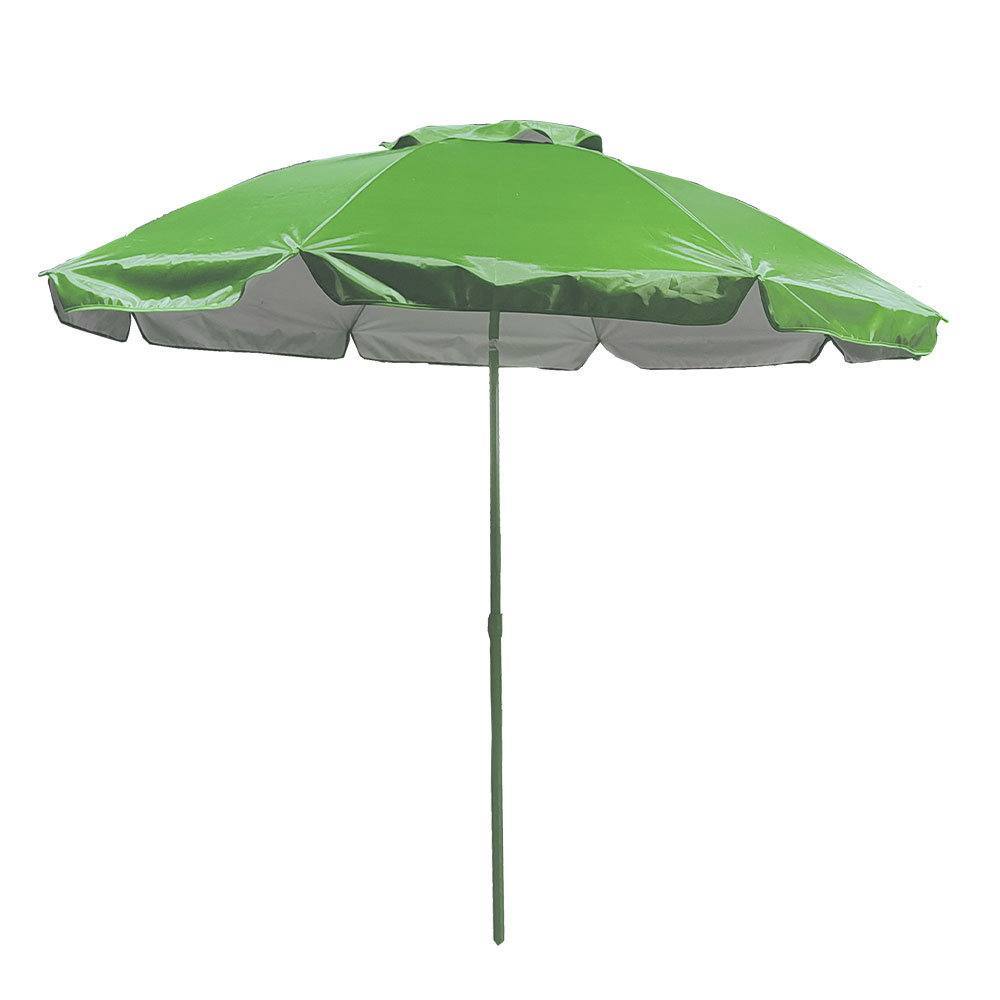 Sombrilla Acero 6 Varillas 160 cm Nylon Verde Marbueno