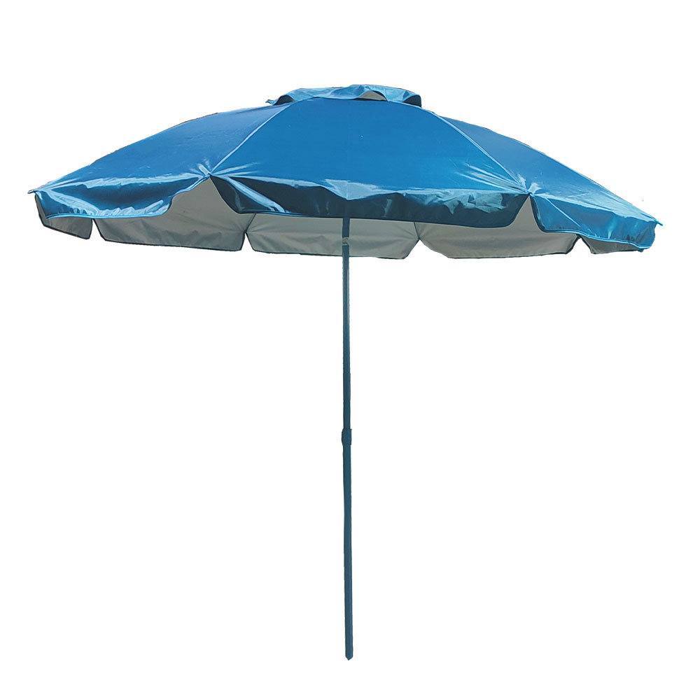 Sombrilla Acero 6 Varillas D160 cm Nylon Color Azul Claro Marbueno