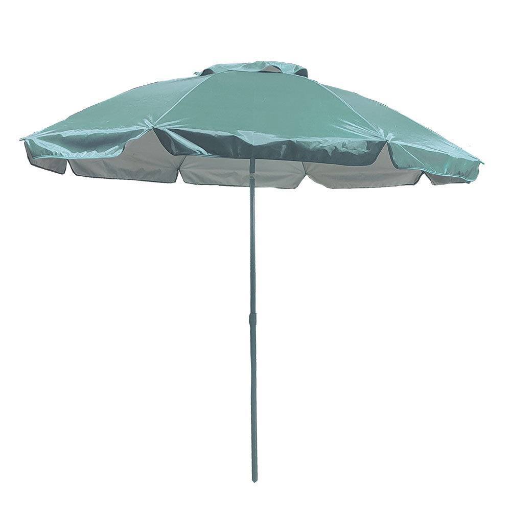 Marbueno sombrilla acero 6 varillas 220 cm nylon Verde turquesa