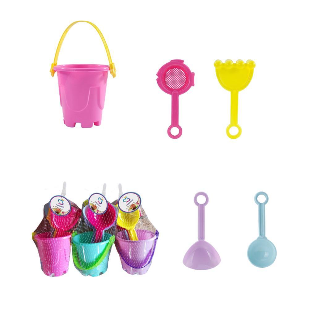 Marbueno Conjunto Cubo de Playa con Accesorios Color Surtido