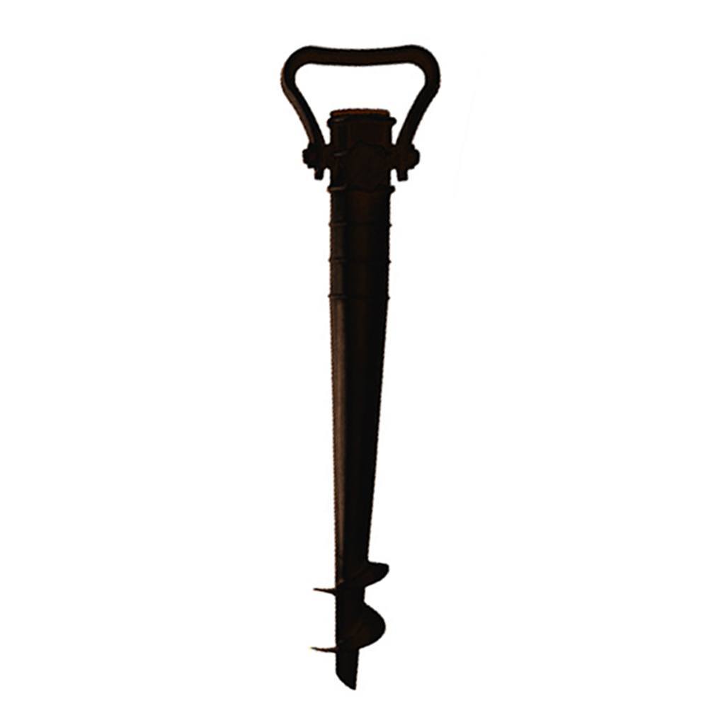 Marbueno Pincho Parasol Plastico Color Negro 44 cm Jardin Playa y Piscina
