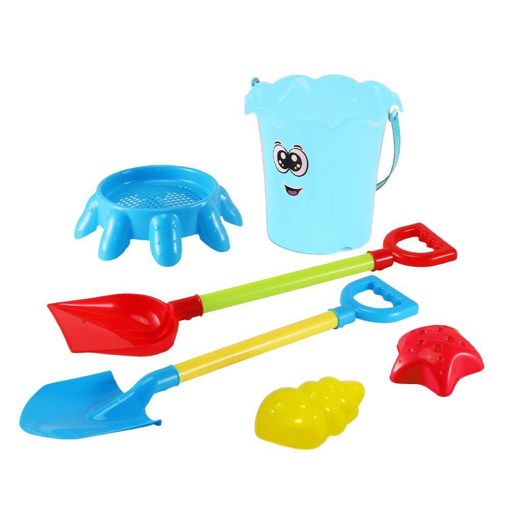 Marbueno conjunto cubo con accesorios color azul 47x17 cm playa