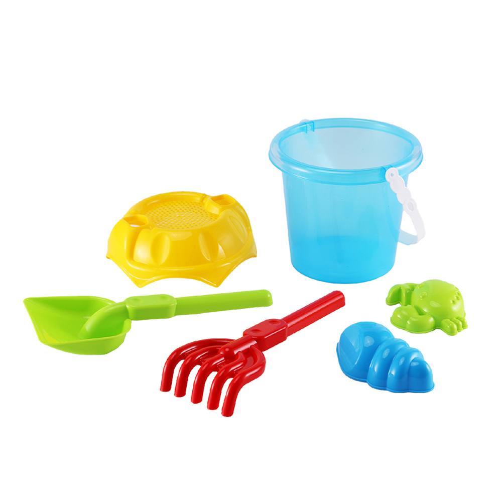 Marbueno conjunto cubo con accesorios color azul 26x15 cm playa